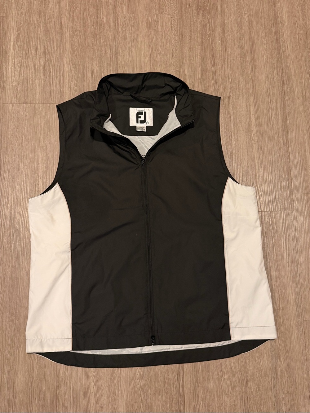 FootJoy FJ Golf Vest Women’s  Sz XL  Black  Zip Performance Stretch Pullover